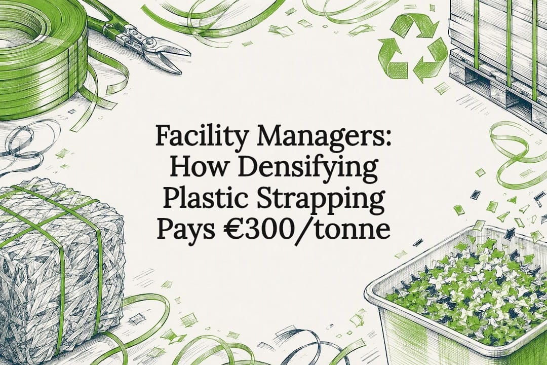 Decorative plastic recycling title card
